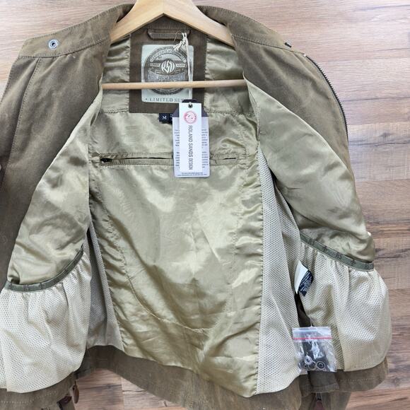 Roland Sands Design Woman’s Medium Canvas Cafe Jacket With Full Armor - Picture 8 of 8